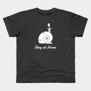 Stay at snail home Kids T-Shirt